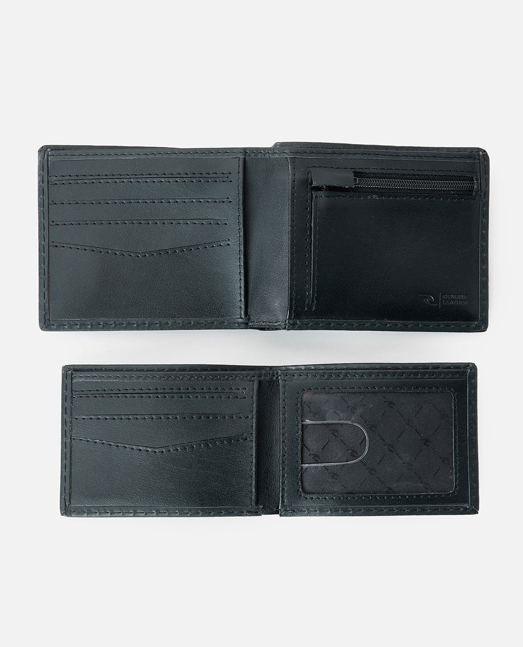 Classic Surf RFID 2 In 1 Wallet - Black