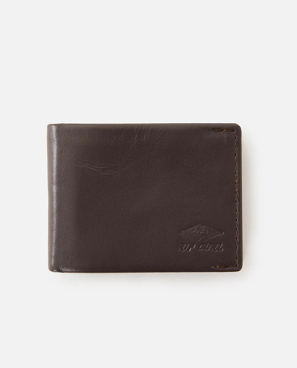 Quest Emboss RFID Slim Wallet - Brown