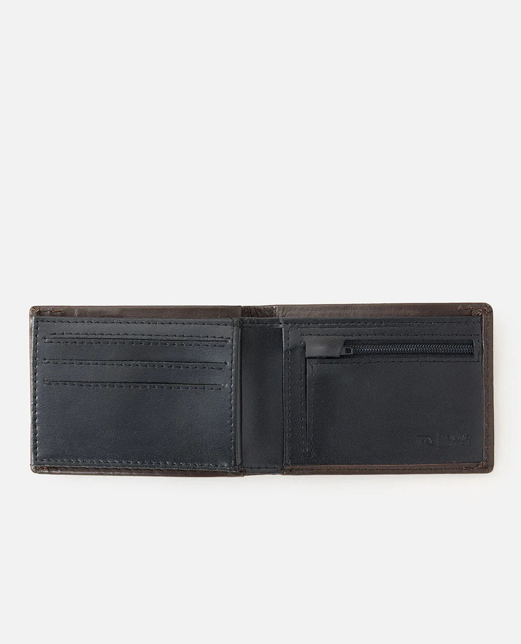 Quest Emboss RFID Slim Wallet - Brown