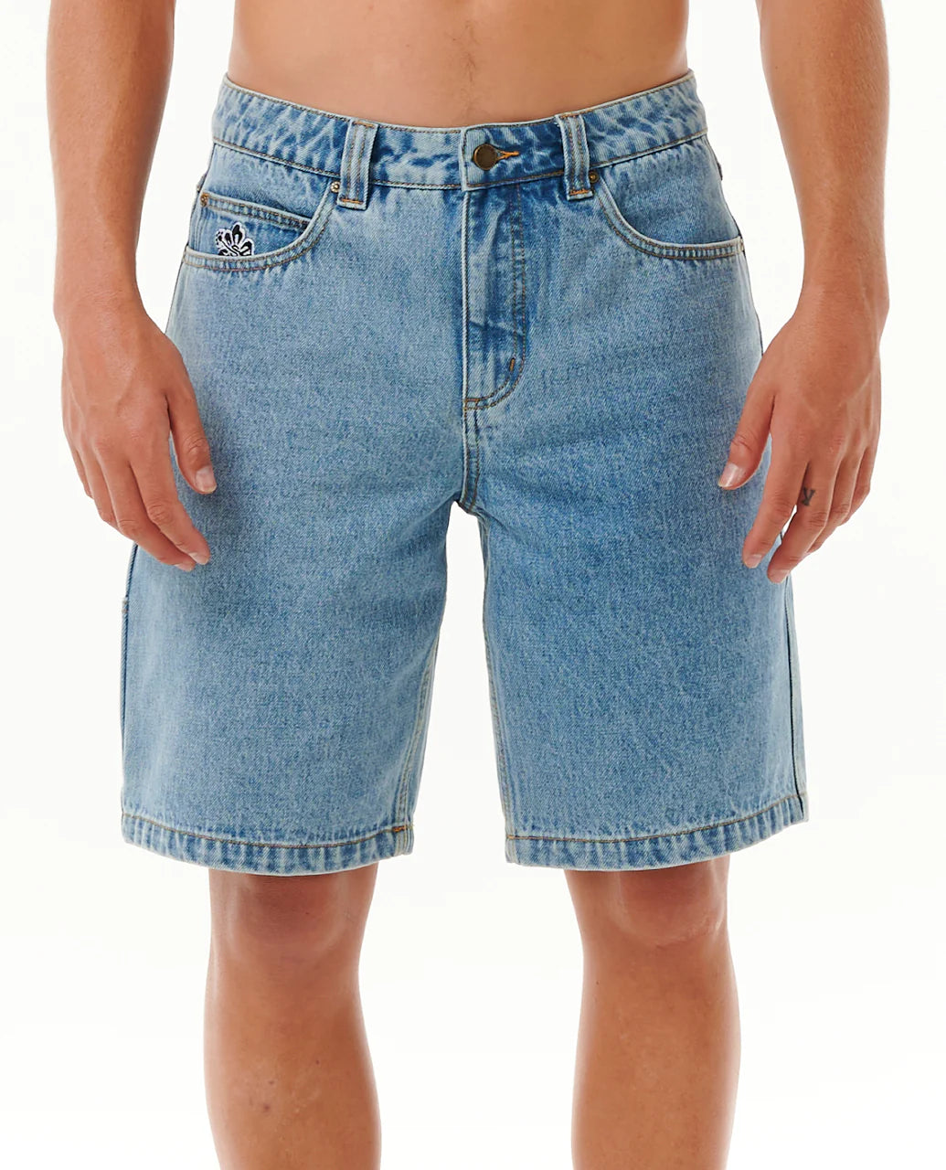 Super Computer Denim Walkshort - Washed Blue