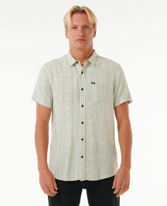 Fun Times Short Sleeve Shirt - Mint Haze