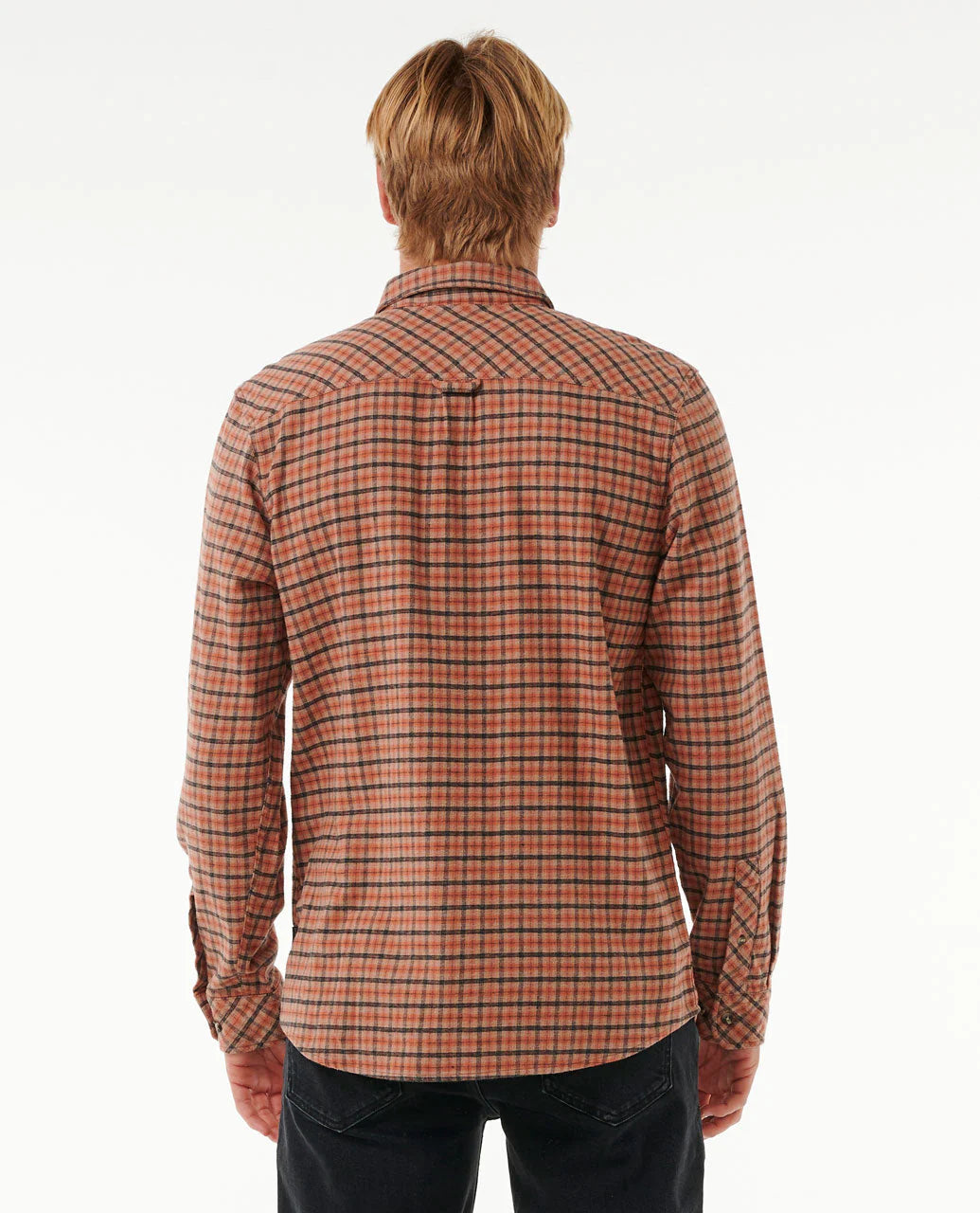 Classic Surf Checked In Flannel Shirt - Terracota