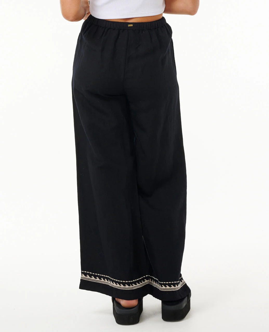 Soleil Wide Leg Pant - Black