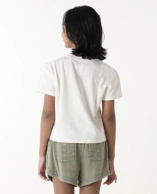 Cosmic Sky Bali Tee - Girls (8-14 Years) - Bone Bali