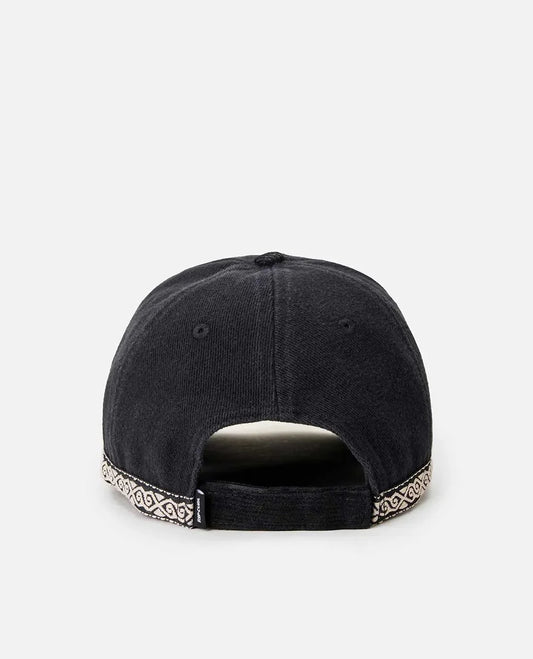 Cosmic Kiss 5 Panel Cord Cap - Black