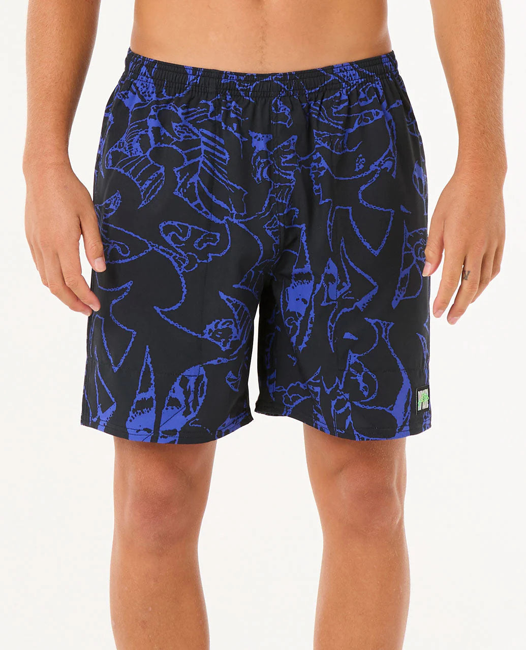 Raw Energy Burner Volley 20" Boardshorts - Black