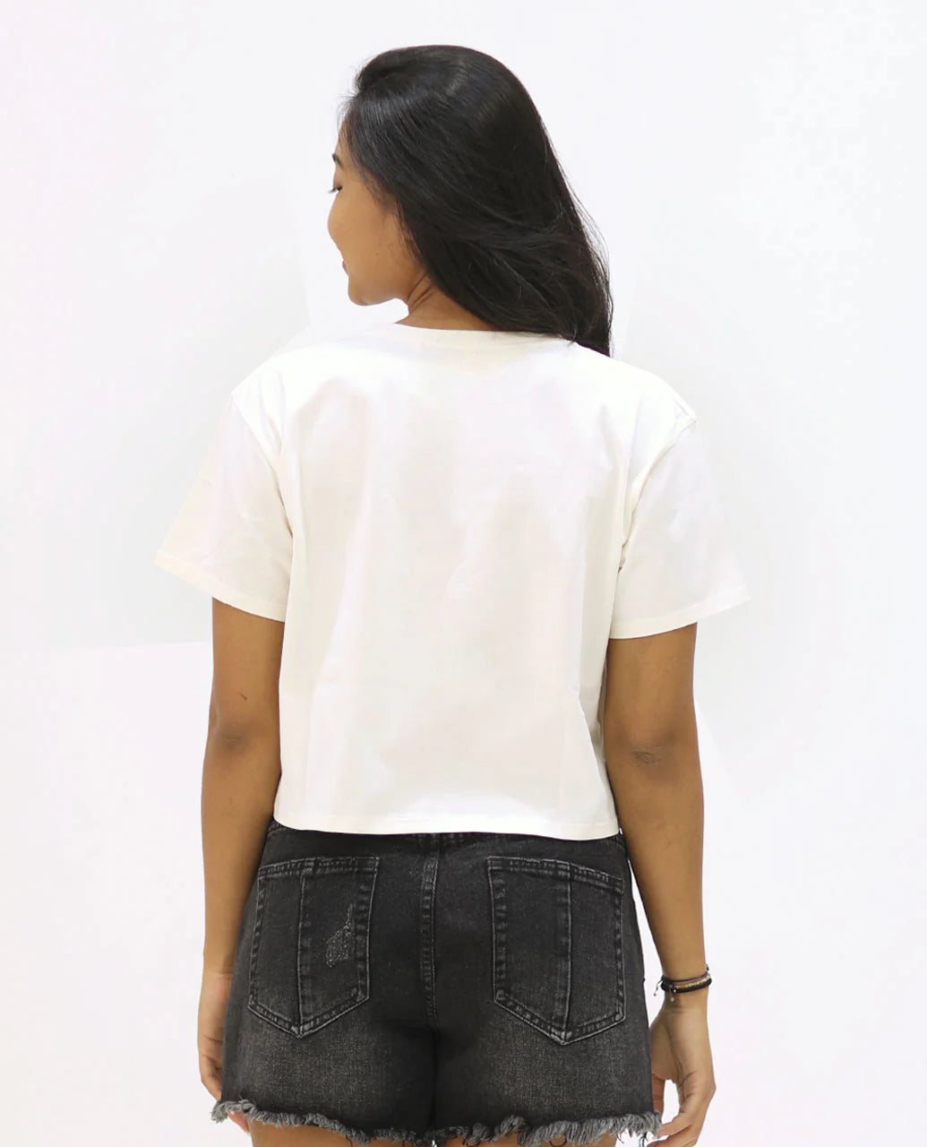 Cosmic Sky Crop Tee - Bone Bali