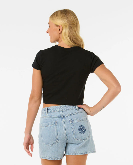 Soleil Baby Tee - Black