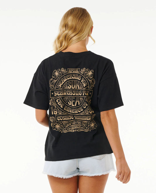 Cosmic Summer Heritage Tee - Black