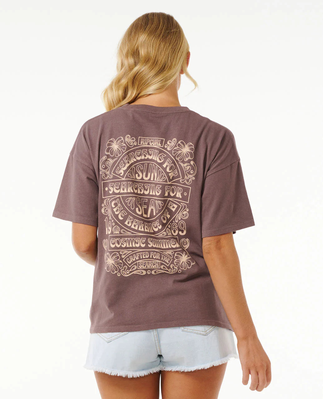 Cosmic Summer Heritage Tee - Eggplant