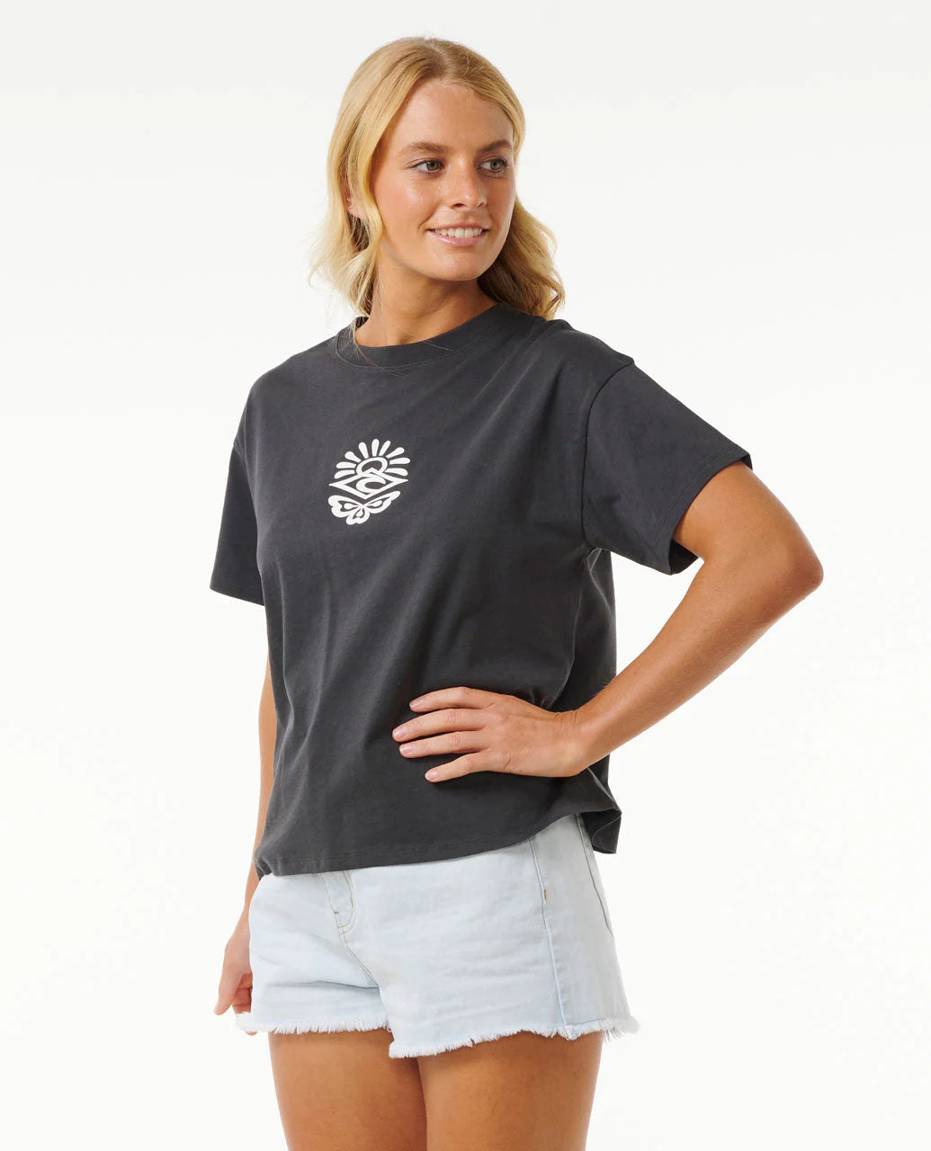 Icons Of Surf Relaxed Tee - Washed Black
