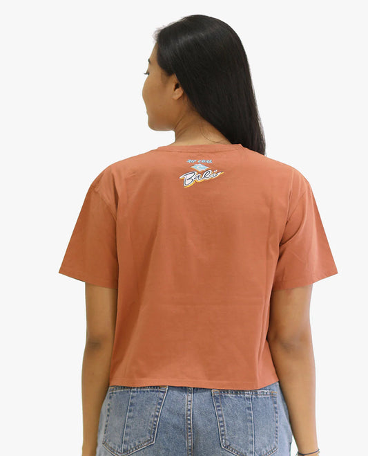 Bali Beach Life Tee - Dark Rust