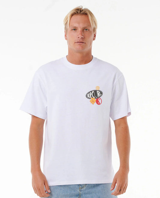 Sun Buzzed Tee - White