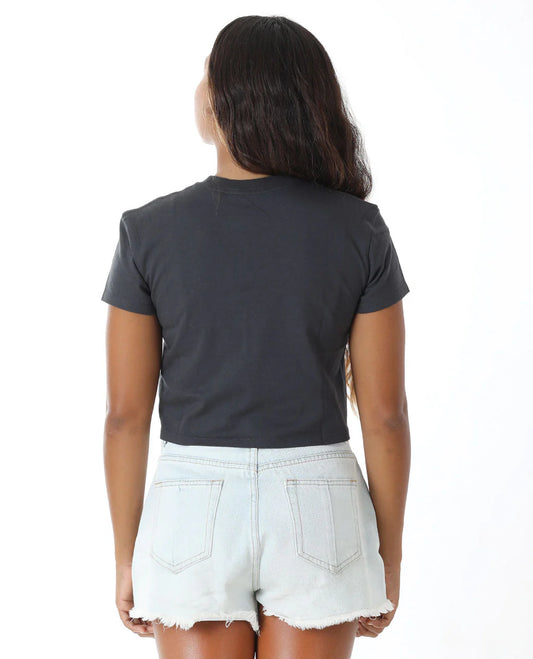 Padang Padang 25 Baby Tee - Washed Black