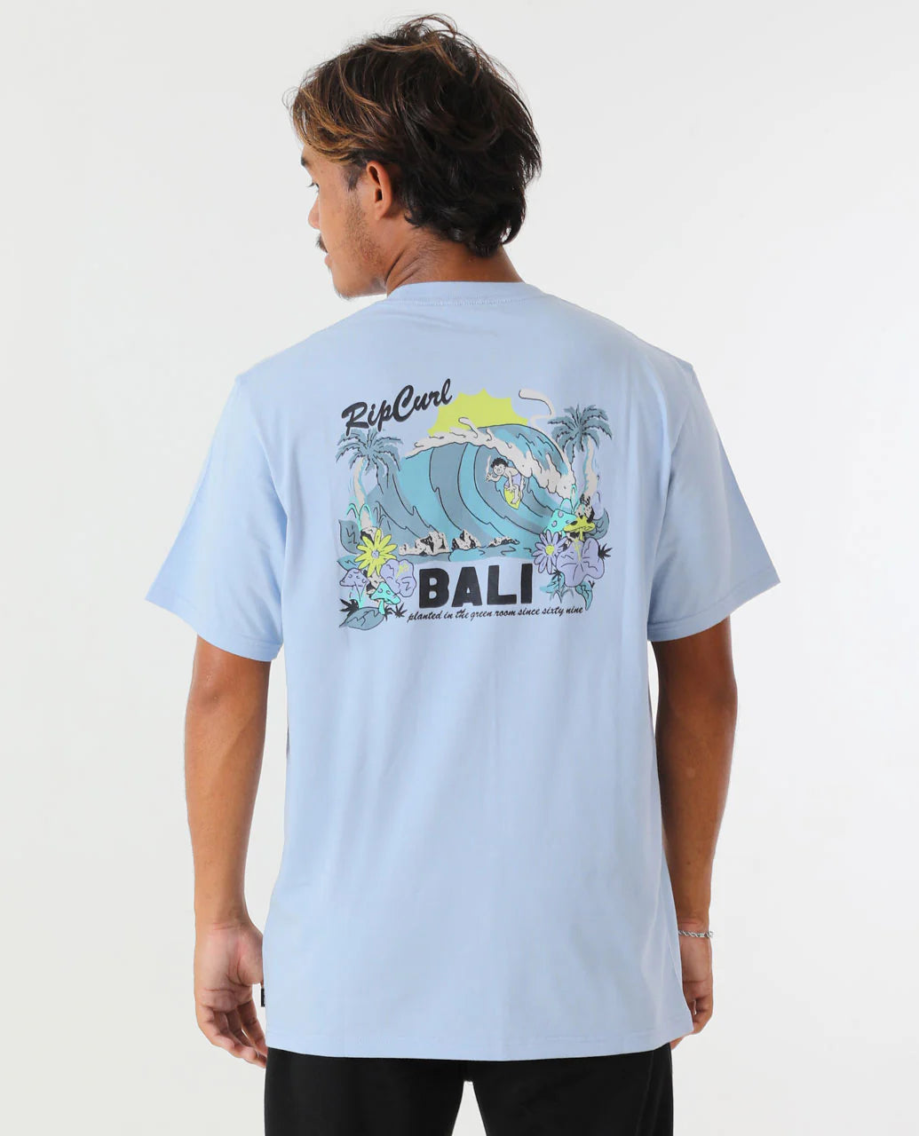 Bali Stoked Desto Tee - Blue