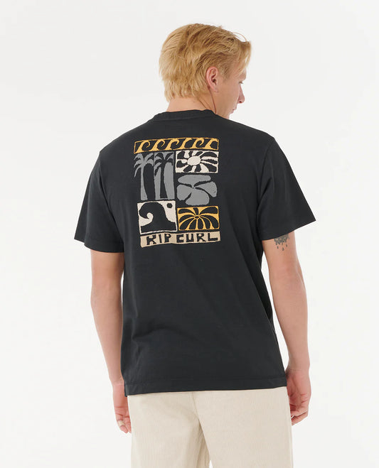 Artist Of The Search - TY Williams Coastline Tee - Black