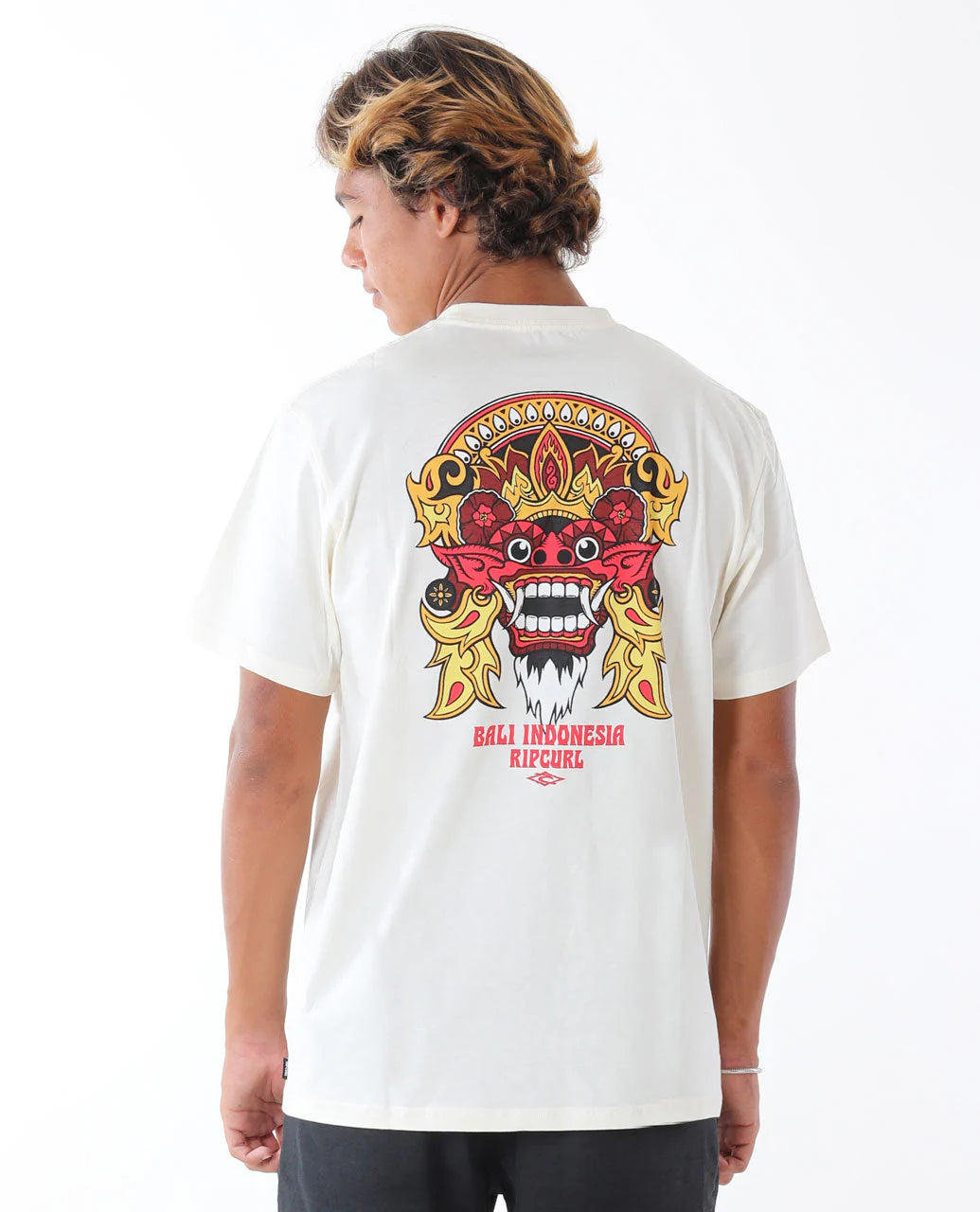 Bali 25 Barong Logo Tee - Bone