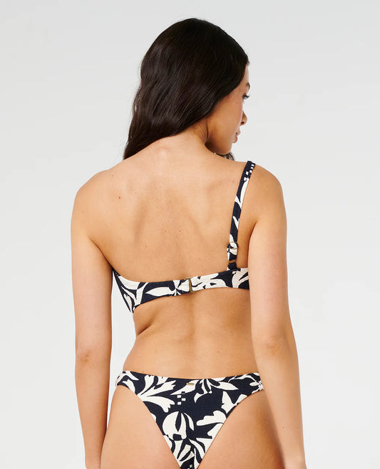 Topanga Geo Crop Top - Black
