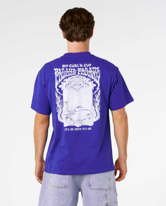 Padang Cup 26 Poster Tee - Men - Electric Cobalt