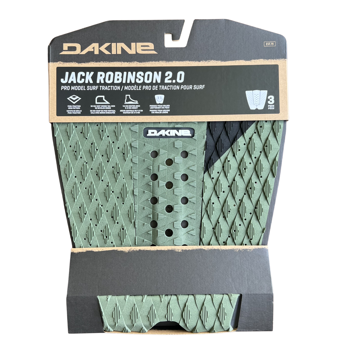 DK Jack Robinson Pro Surf Traction Pad - Cypress/White