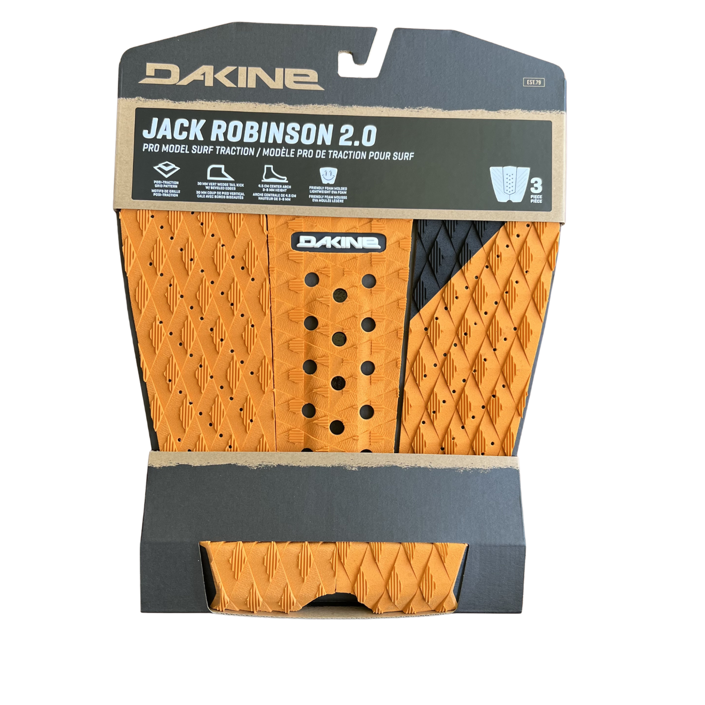 DK Jack Robinson Pro Surf Traction Pad - White/Orange