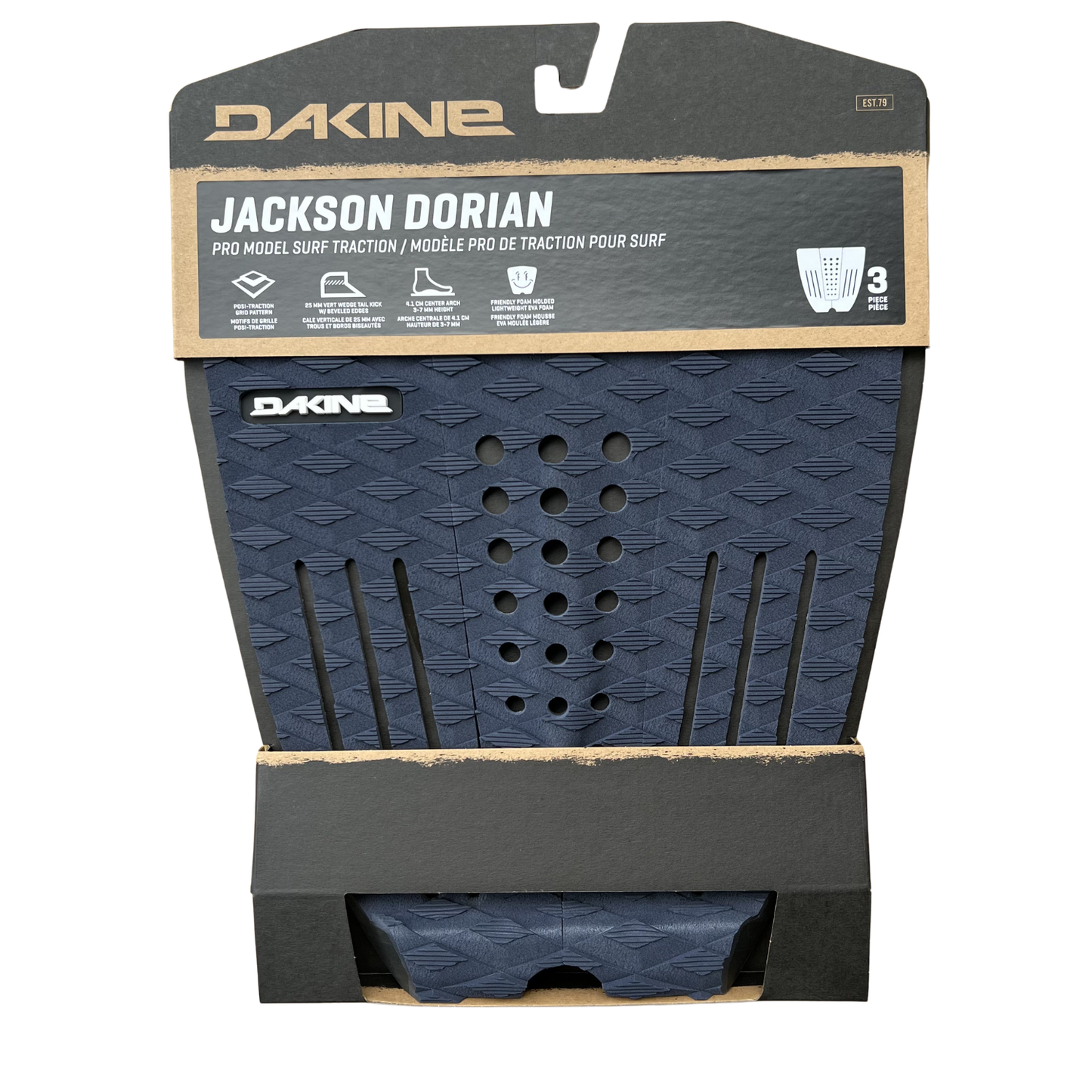 DK Jackson Dorian Pro Surf Traction Pad - Grey/White