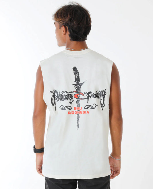 Padang Padang 25 Muscle Tee - Bone
