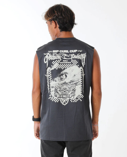 Padang Padang 25 Muscle Tee - Washed Black