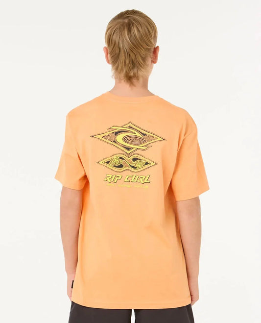 Raw Energy Dolphin Tee - Boys (8-16 years) - Mandarin Zest