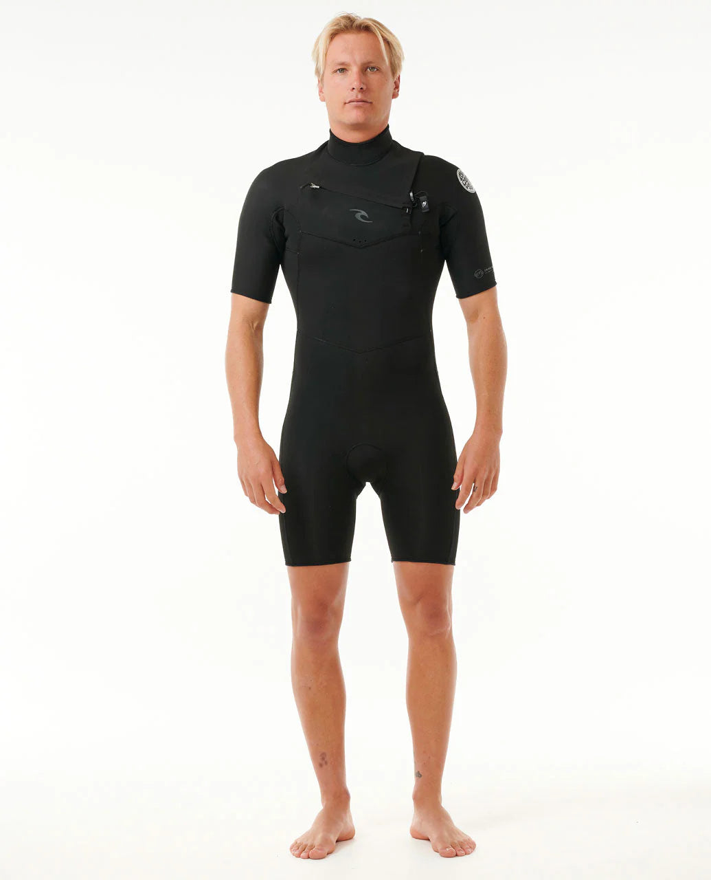 RC Dawn Patrol 2mm Chest Zip Springsuit - Black