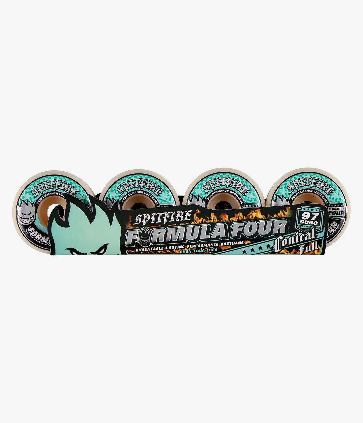 Spitfire Formula Four Conical Full Wheels 97D - Natural