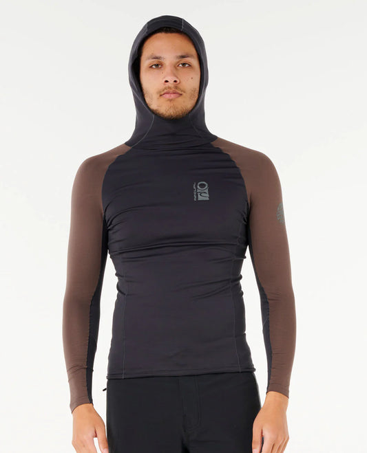 Search UPF Performance Long Sleeve Hood - Rock