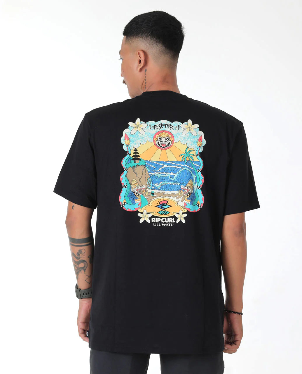 Bali Putu Surya Uluwatu Tee - Black