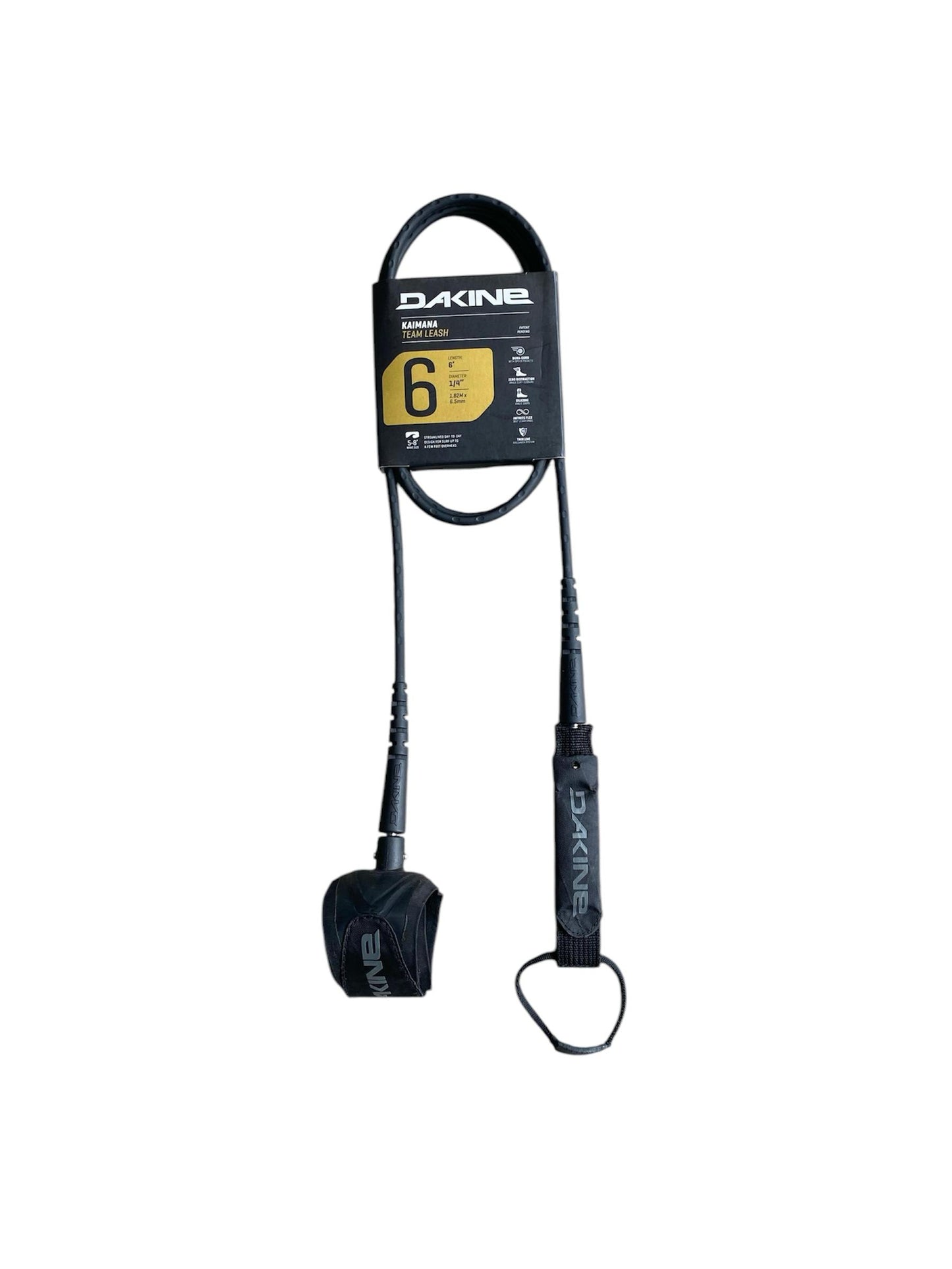 DK Kaimana Team 6' x 1/4' Surf Leash - Various Colors