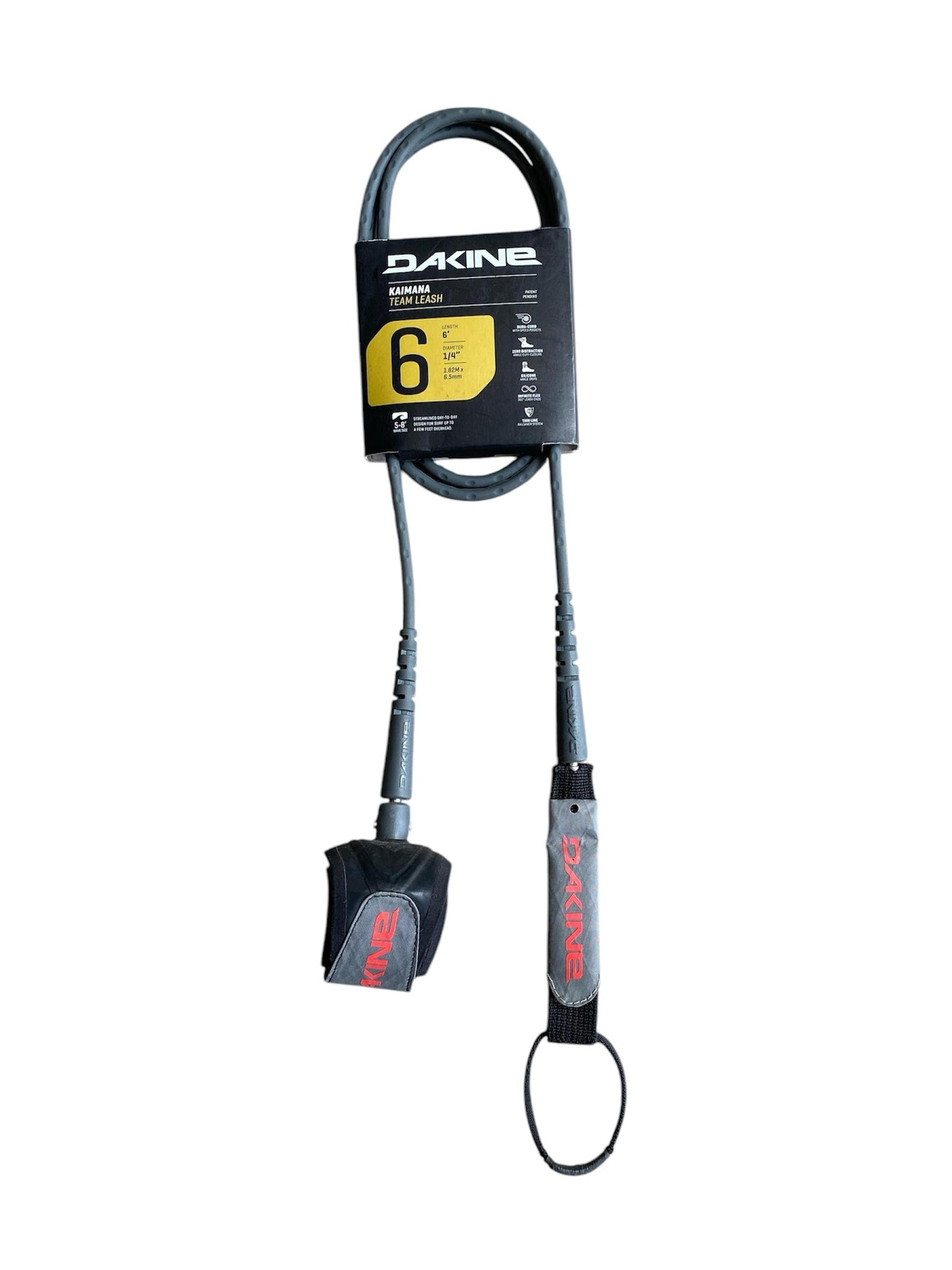 DK Kaimana Team 6' x 1/4' Surf Leash - Various Colors