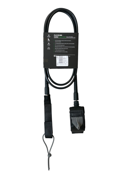 DK Kainui Team 6" x 1/4" Leash - Black/Grey