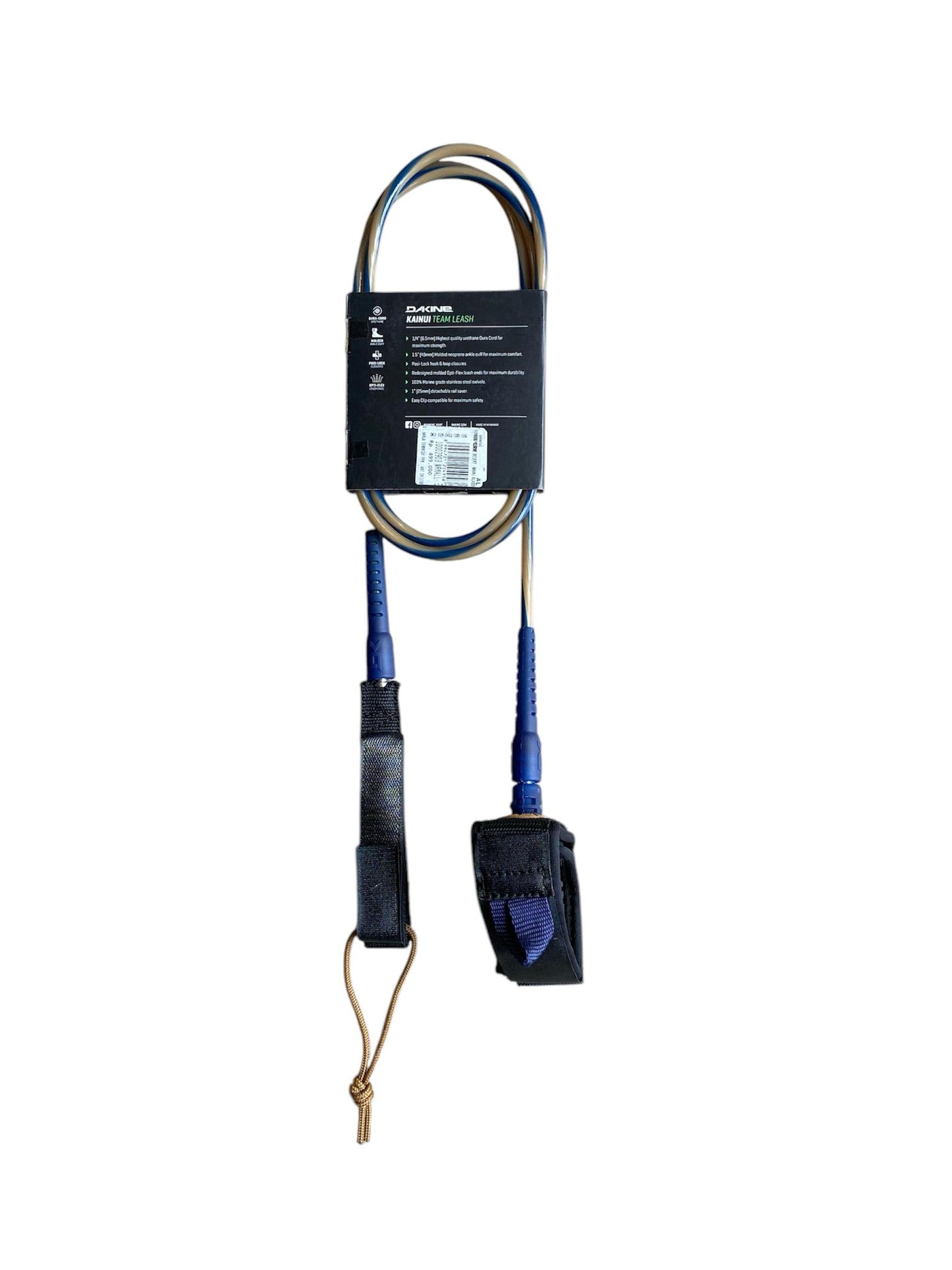 DK Kainui Team 6" x 1/4" Leash - Naval Academy/Rubber/Mojave Desert