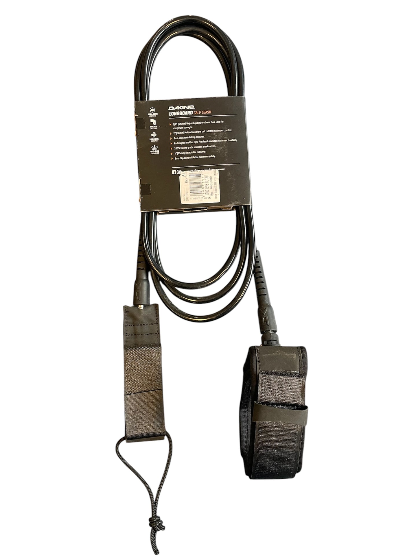 DK Longboard Calf 9' X 1/4" - Black/Yellow