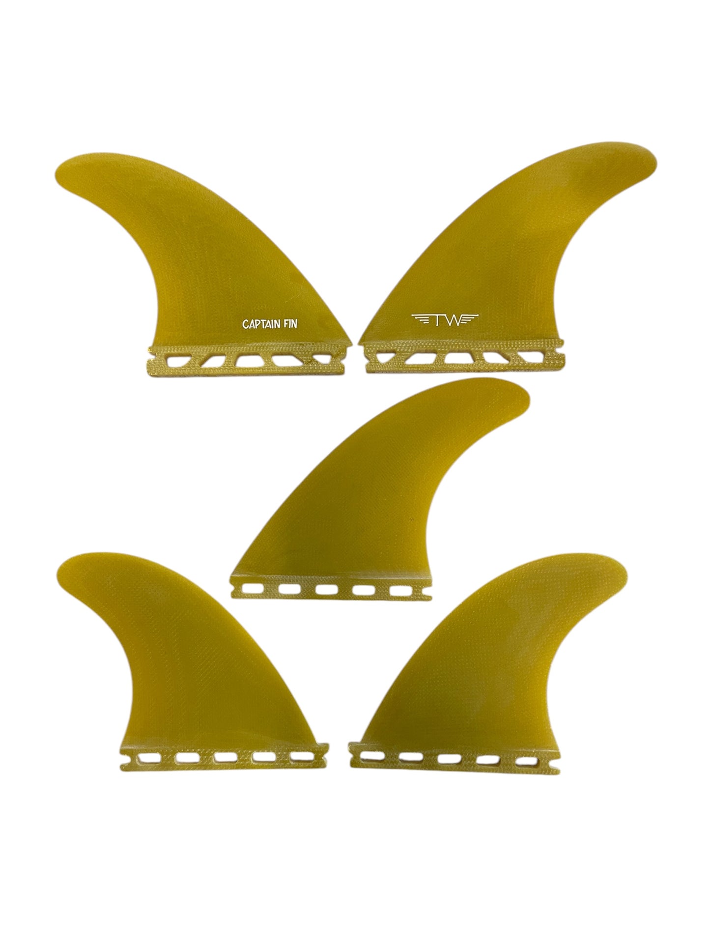 CF TW 5-Fin Large Single Tab - Yellow