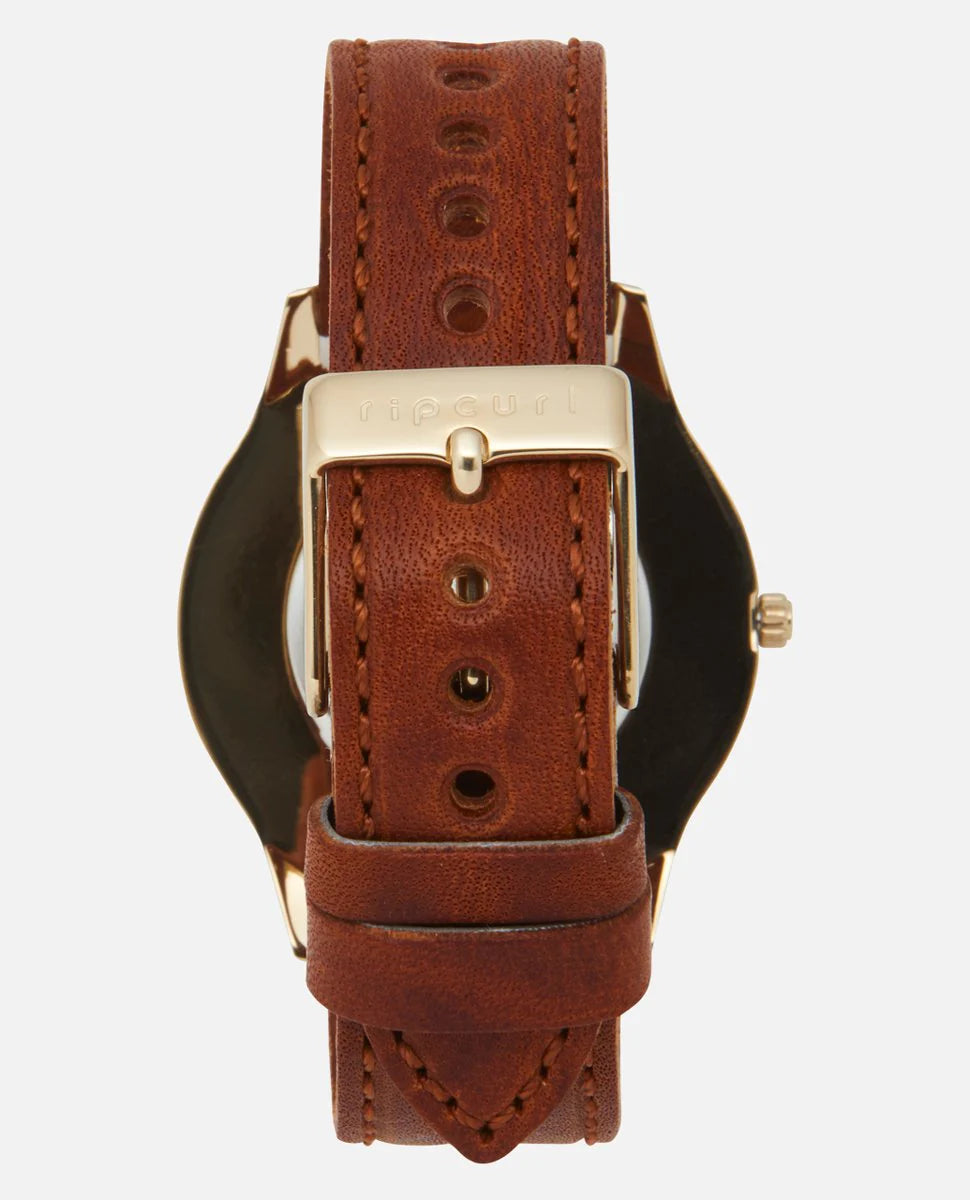 Supreme Slim Gold Leather Watch - Gold
