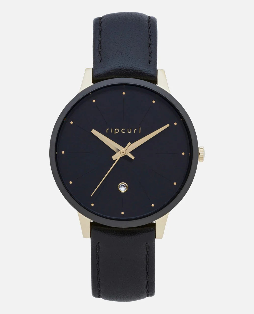 Deluxe Lola Slim Midnight Leather Watch - Midnight