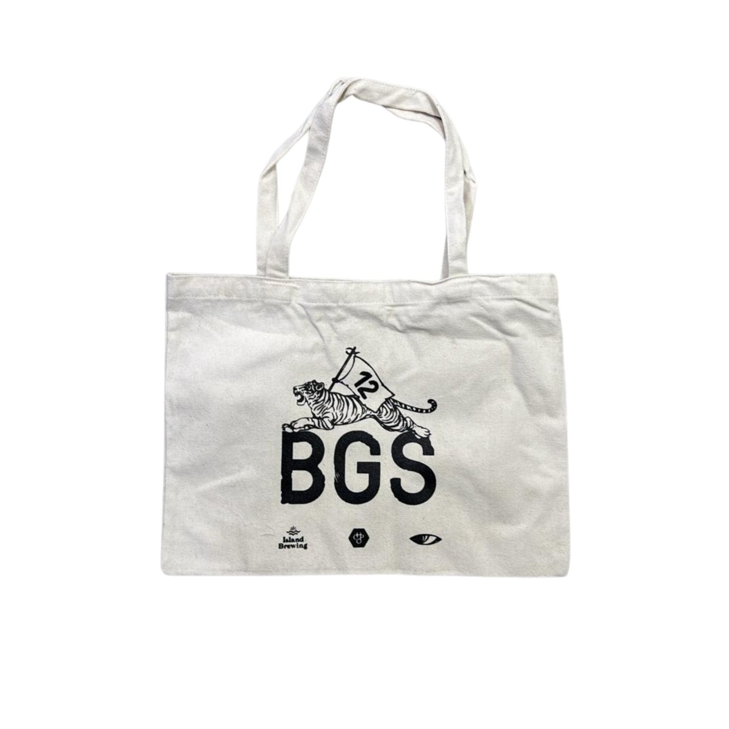 BGS Tiger Tote Bag - White