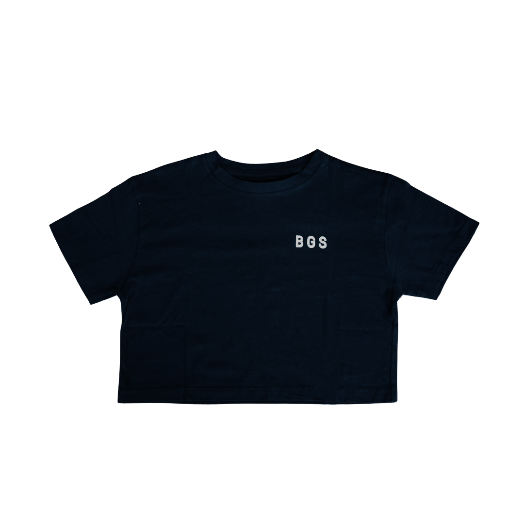 BGS Mawar Crop Tee - Black