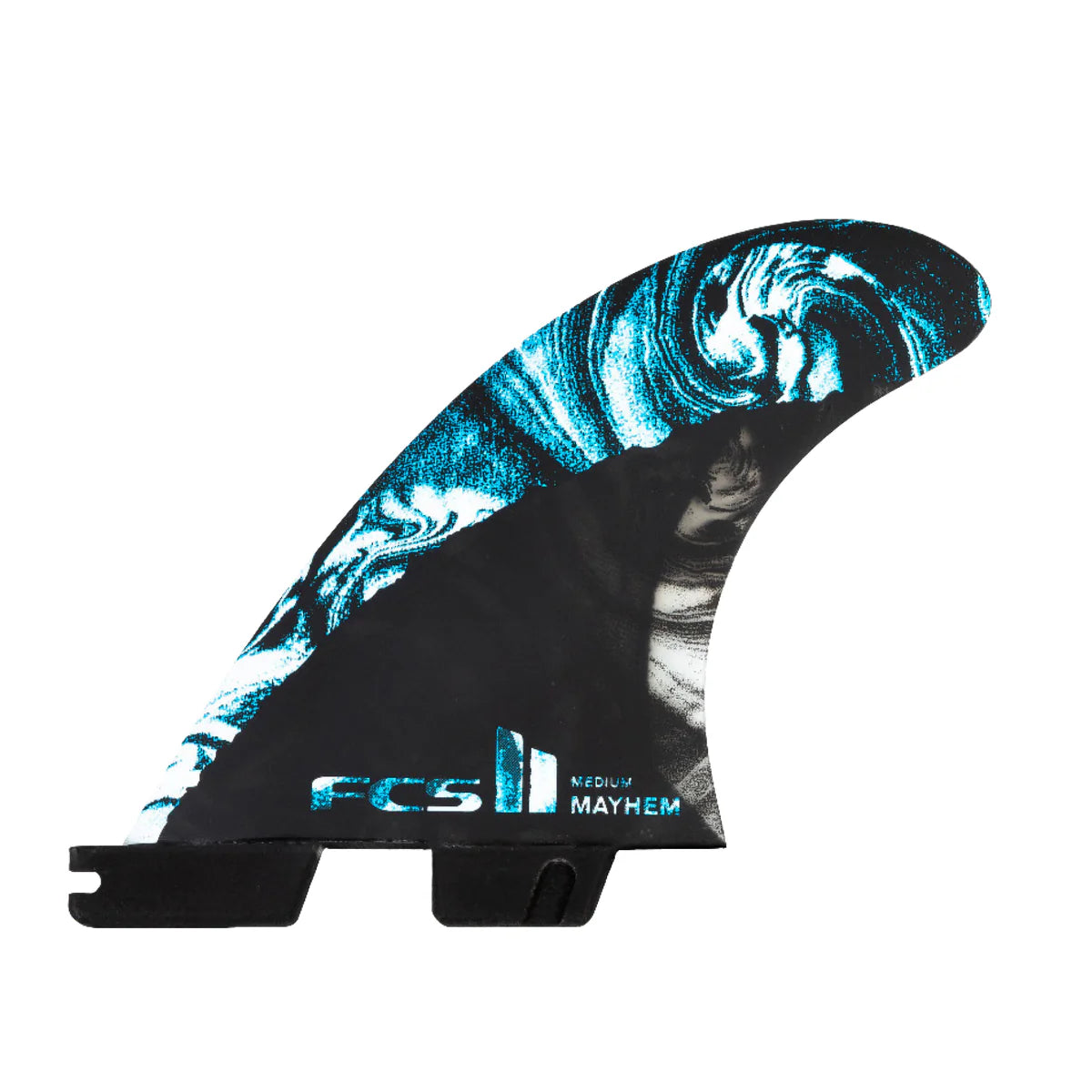 FCS II Matt Biolos Mayhem PC Carbon Tri-Quad Fin Set - Blue