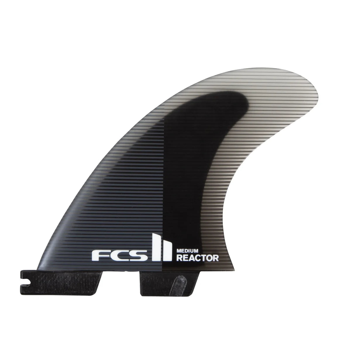 FCS II Reactor Tri Fins - Charcoal/Black