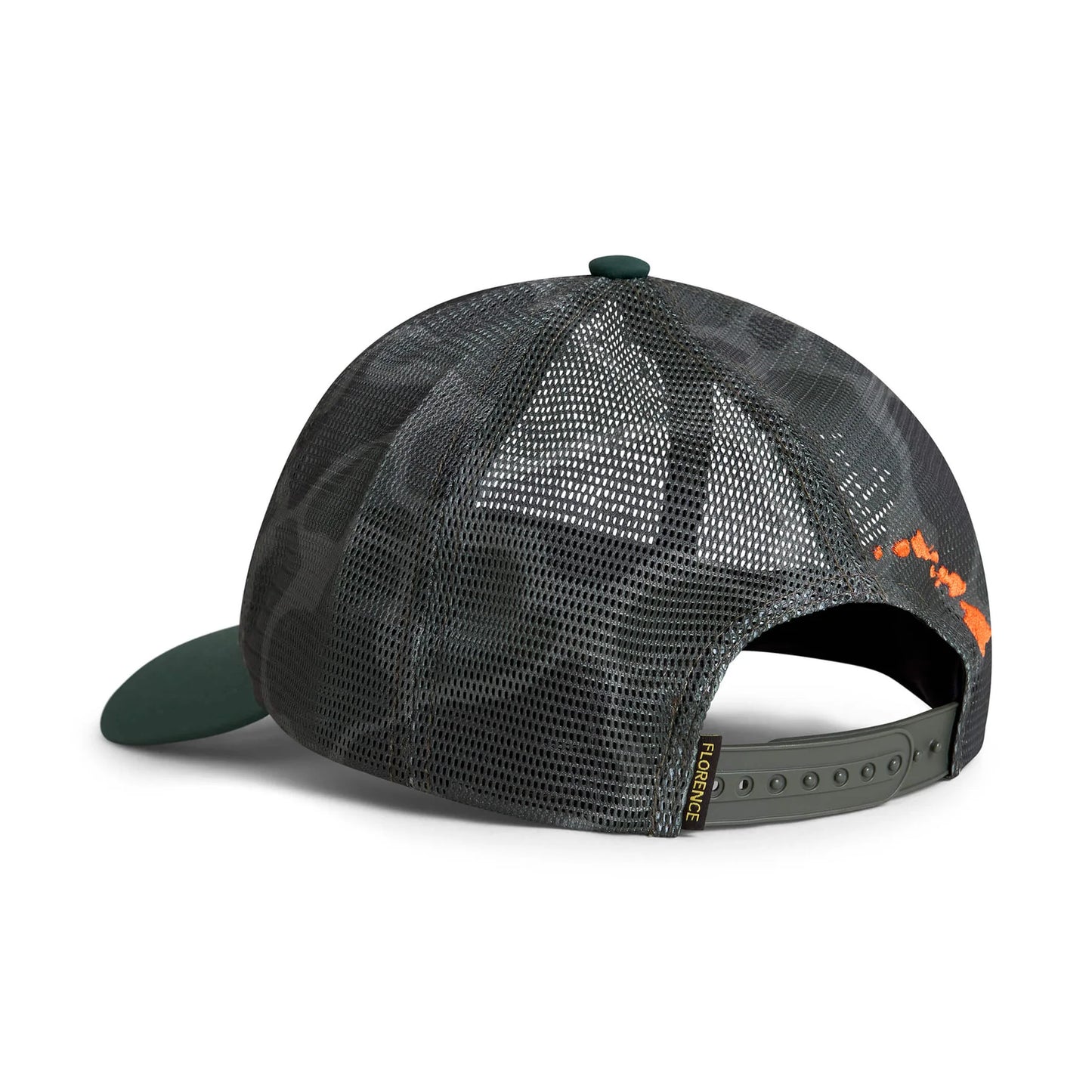 Florence Hawaii Mesh Trucker - Burnt Olive Camo