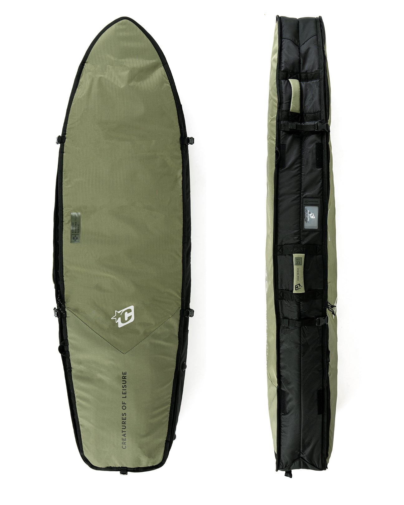 Creatures Shortboard Fish Triple DT2.0 6'3 - Military/Black