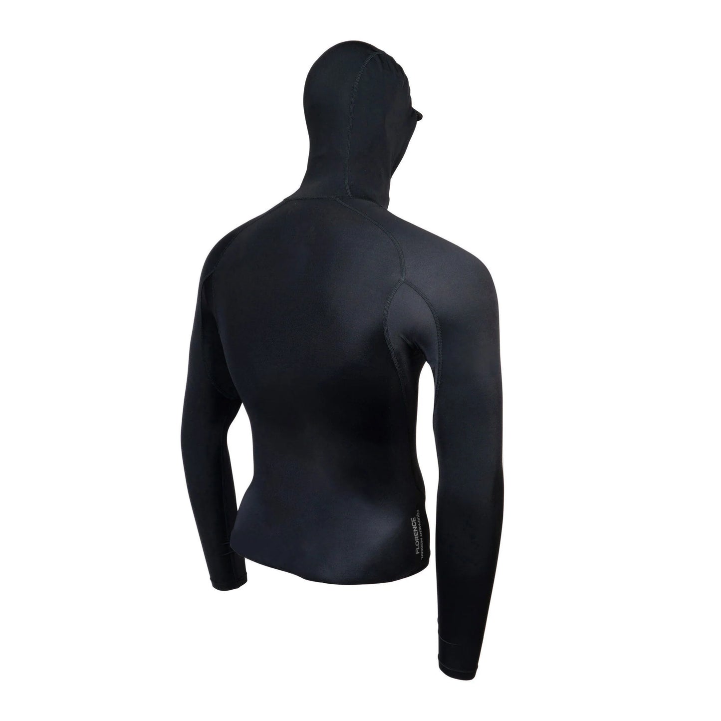 Florence Long Sleeve Hooded Rashguard - Black
