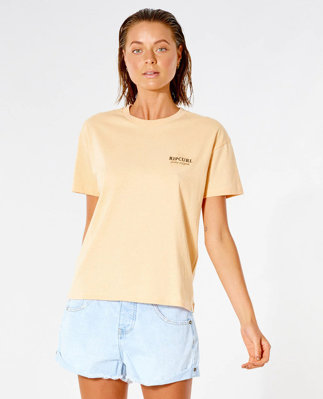 Lunar Tides Relaxed Tee - Light Peach