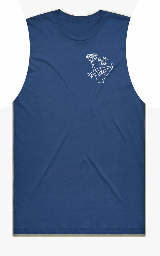 Hang Loose Muscle Tee Men - Navy